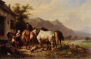 Wouterus Verschuur The refreshment oil painting on canvas